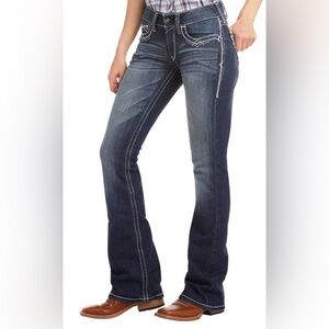 Ariat Women’s R.E.A.L. Mid Rise Entwined Bootcut jeans Sz 31S